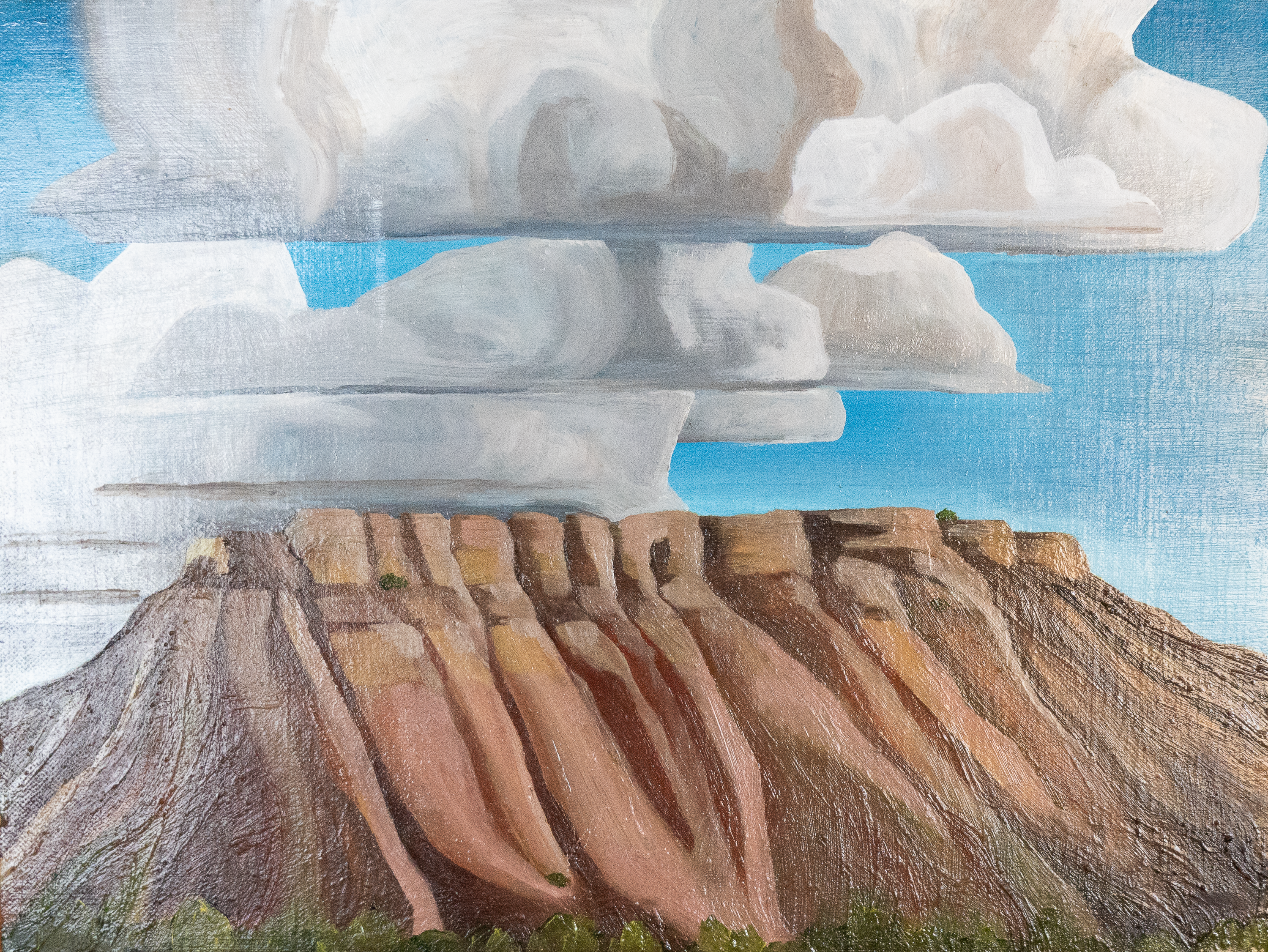 Western Colorado Mesa - Oil on wood panel